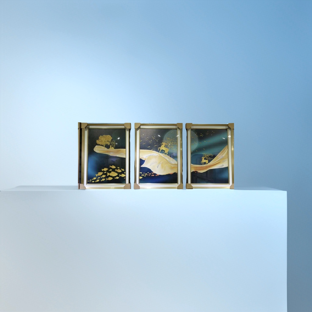 لوحات فنية، لوحات ثلاثية من الستائر، لوحات صينية، لوحات حديثة Specification image
