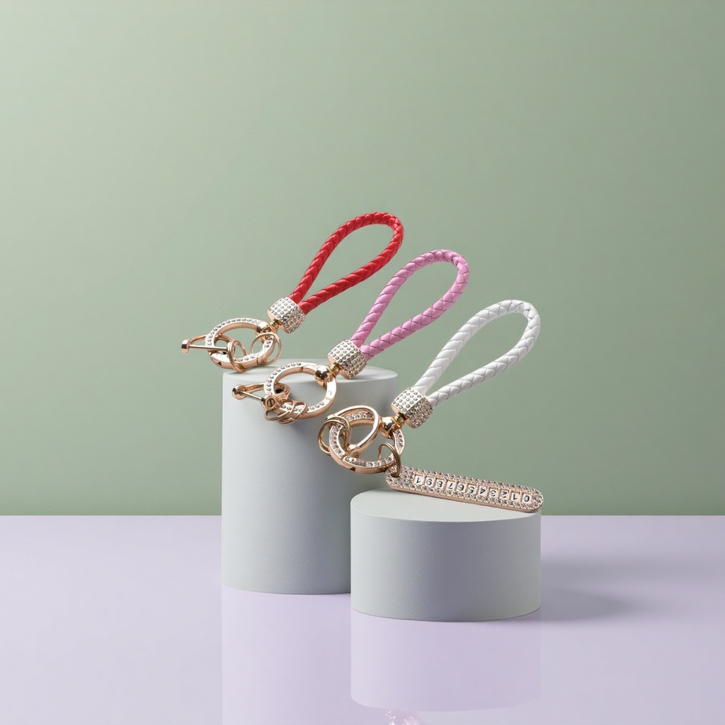 DIY creative hanging ornaments and decorative keychains made of woven rope Application Scenario