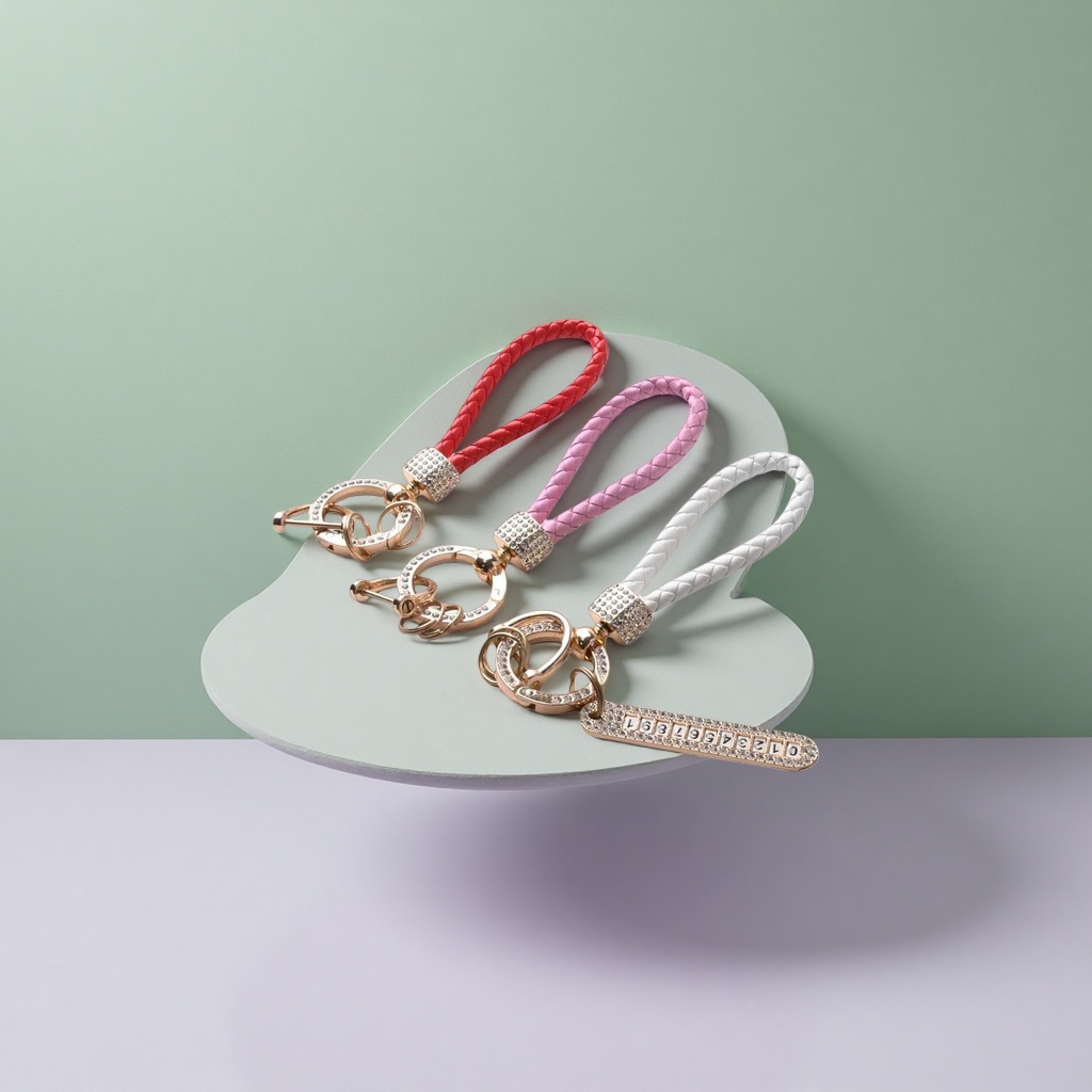 DIY creative hanging ornaments and decorative keychains made of woven rope Specification image
