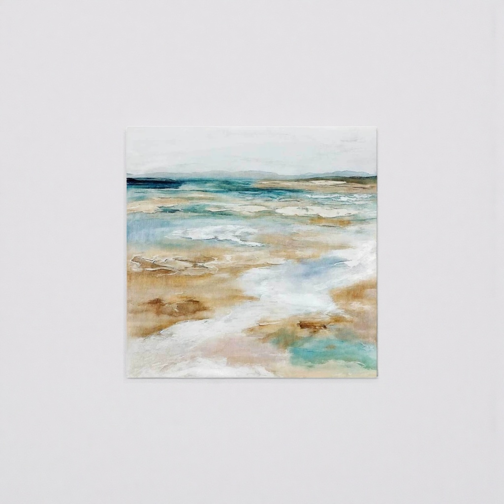 Abstract paintings, sea view decorative paintings, living room art paintings, wall hangings, simple style home decoration paintings details Picture