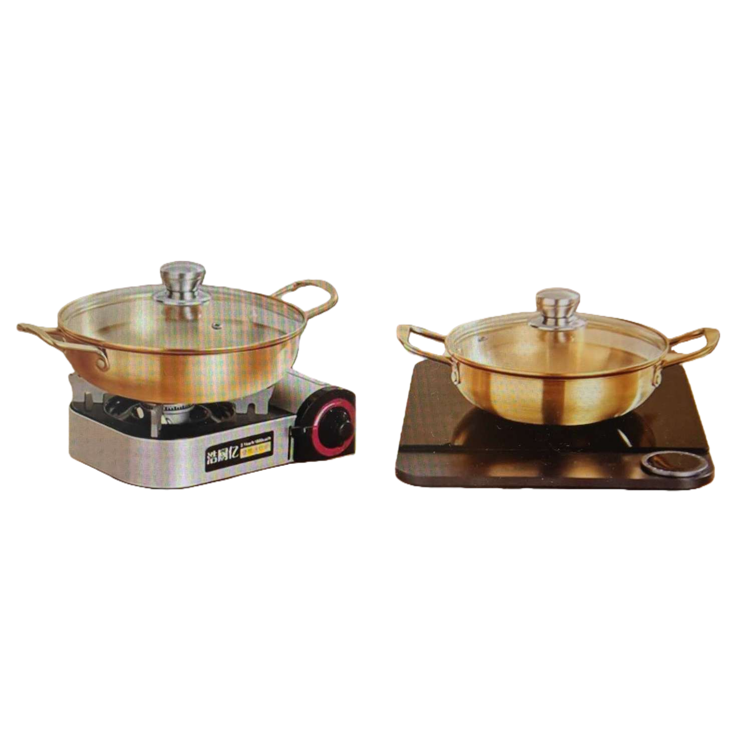 Golden cookware, 16cm non-stick wok, healthy and durable kitchen utensils Item Picture