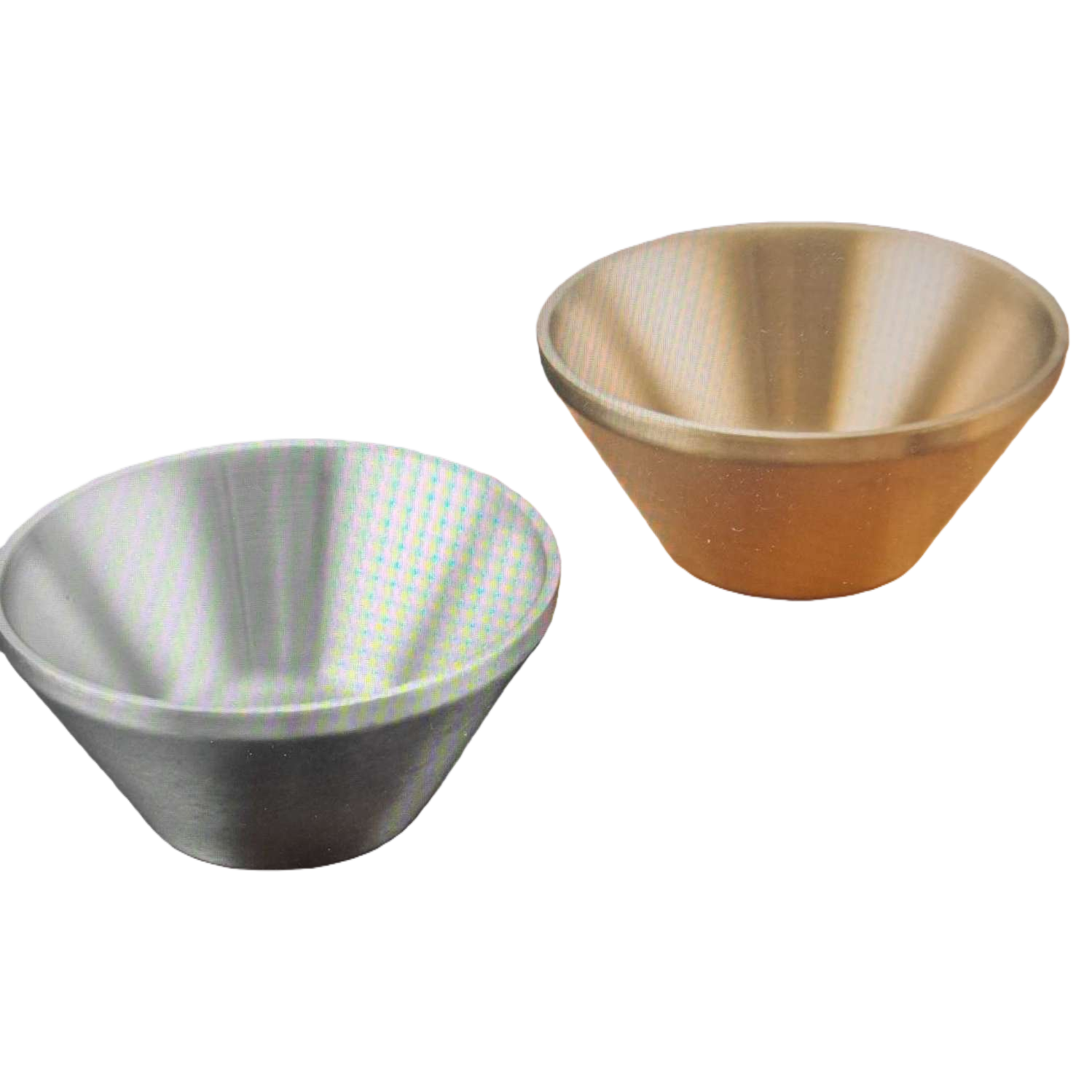 304 Korean-style double-layer V-shaped stainless steel bowl Item Picture