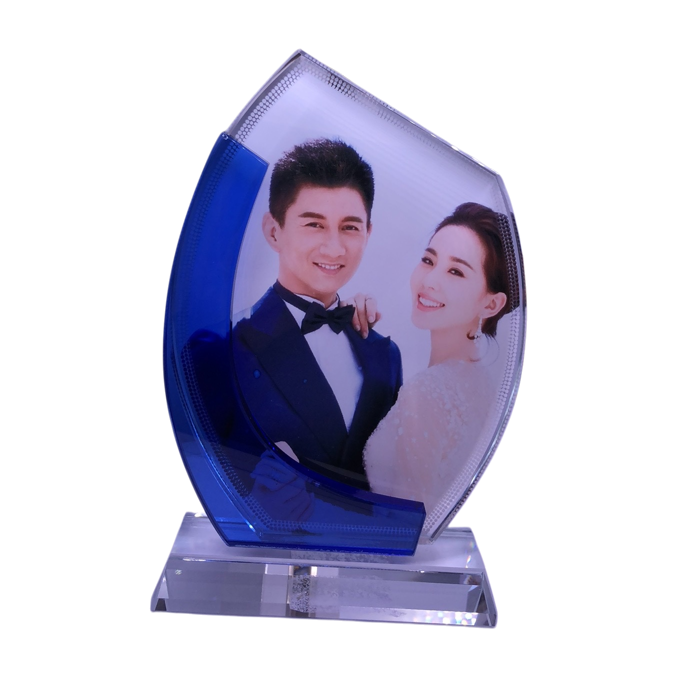 Heat transfer sublimation handicrafts can be printed with Blue Bay crystal glass products Item Picture