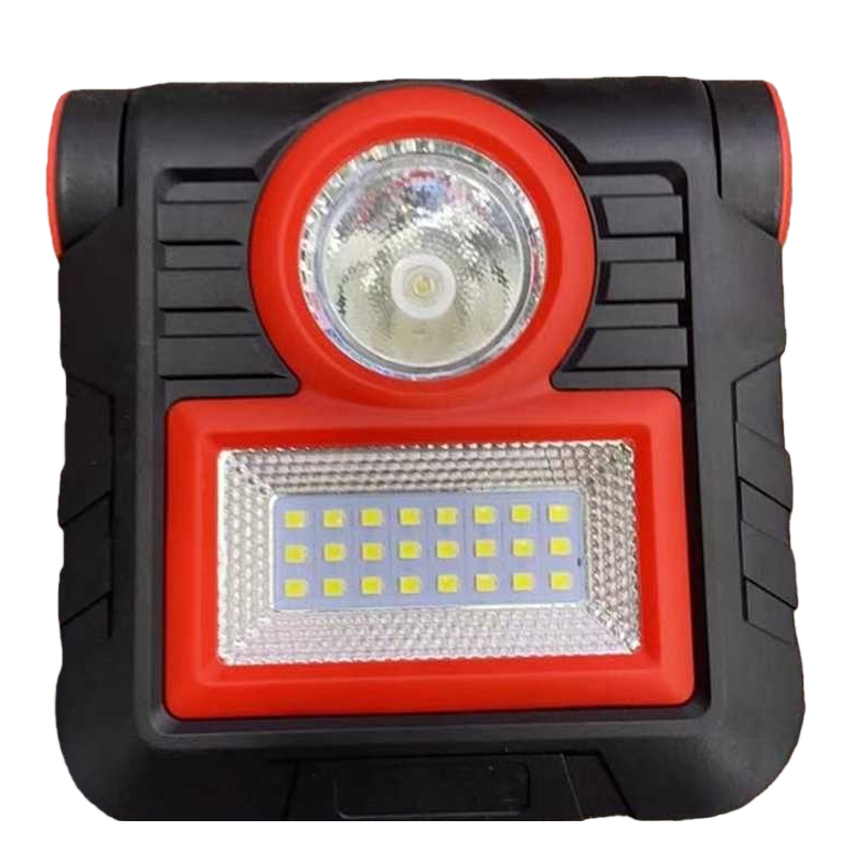 Red and black LED work light, dust-proof, water-proof, strong light, portable industrial use Item Picture