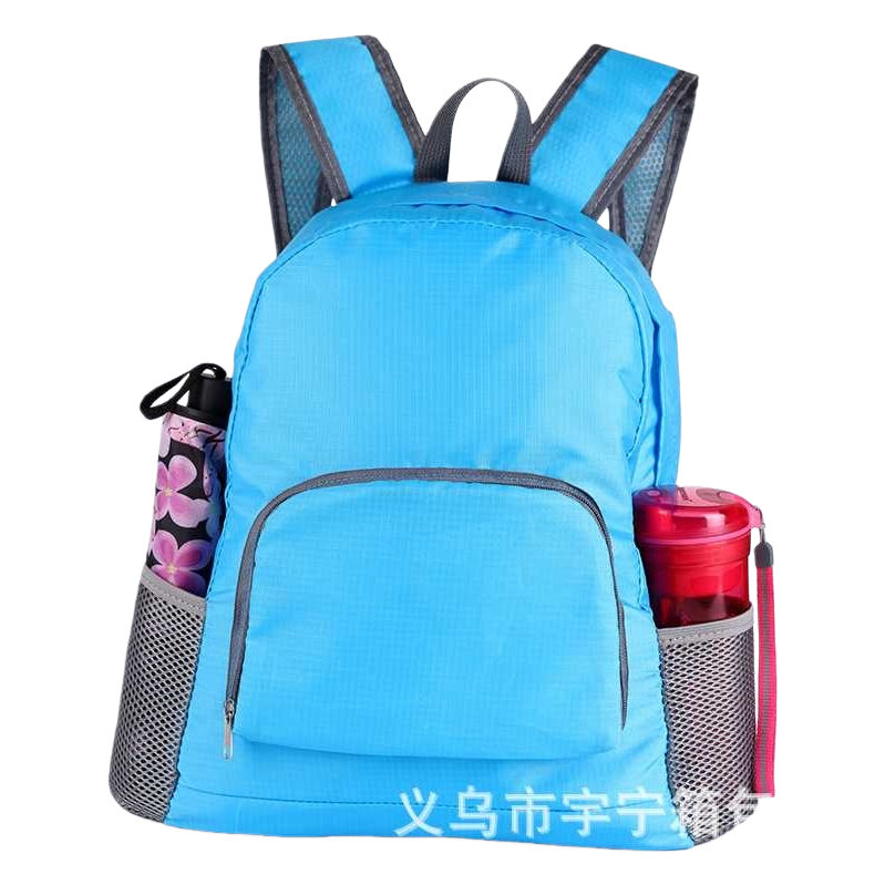 والحقائب الظهر الزرقاء ذات الظهر المزدوج تحتوي على حقائب مدرسية مقاومة للحمل Item Picture