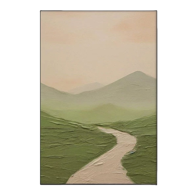 Landscape paintings, mountain and river freehand paintings, oil paintings, decorative paintings, interior wall art paintings Item Picture