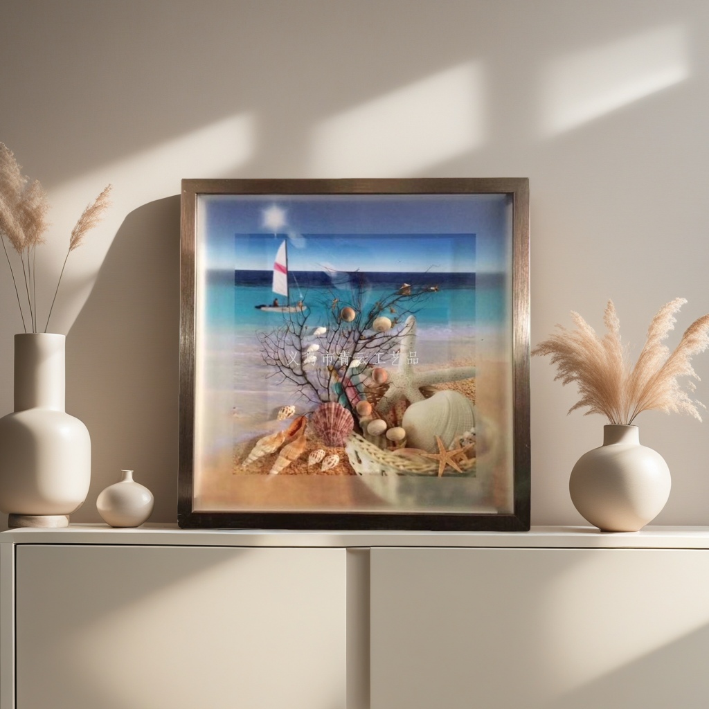 Ocean-themed decorative paintings, Marine landscapes, living room and bedroom wall paintings, interior decorative paintings, simple art paintings details Picture
