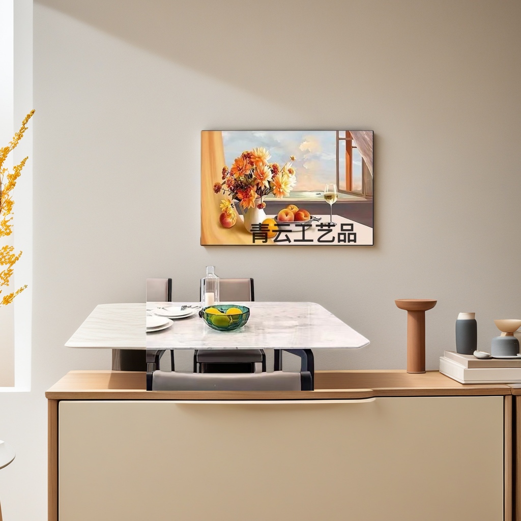  电表箱装饰画 电表箱装饰画 电表箱装饰画 电表箱装饰画静物画花瓶水果酒杯窗户装饰画客厅挂画电箱电源电闸盖板遮挡