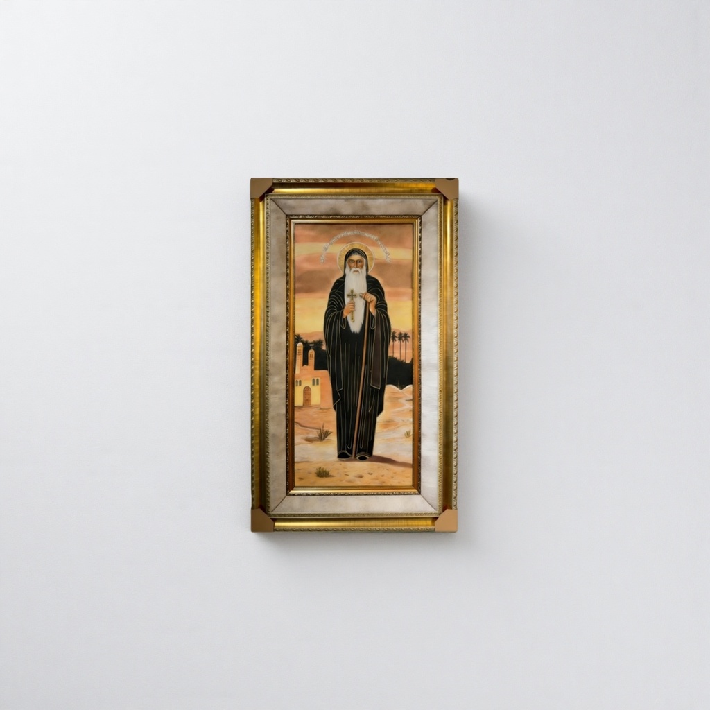 宗教画圣人画像高清印刷装饰画客厅书房挂画细节图