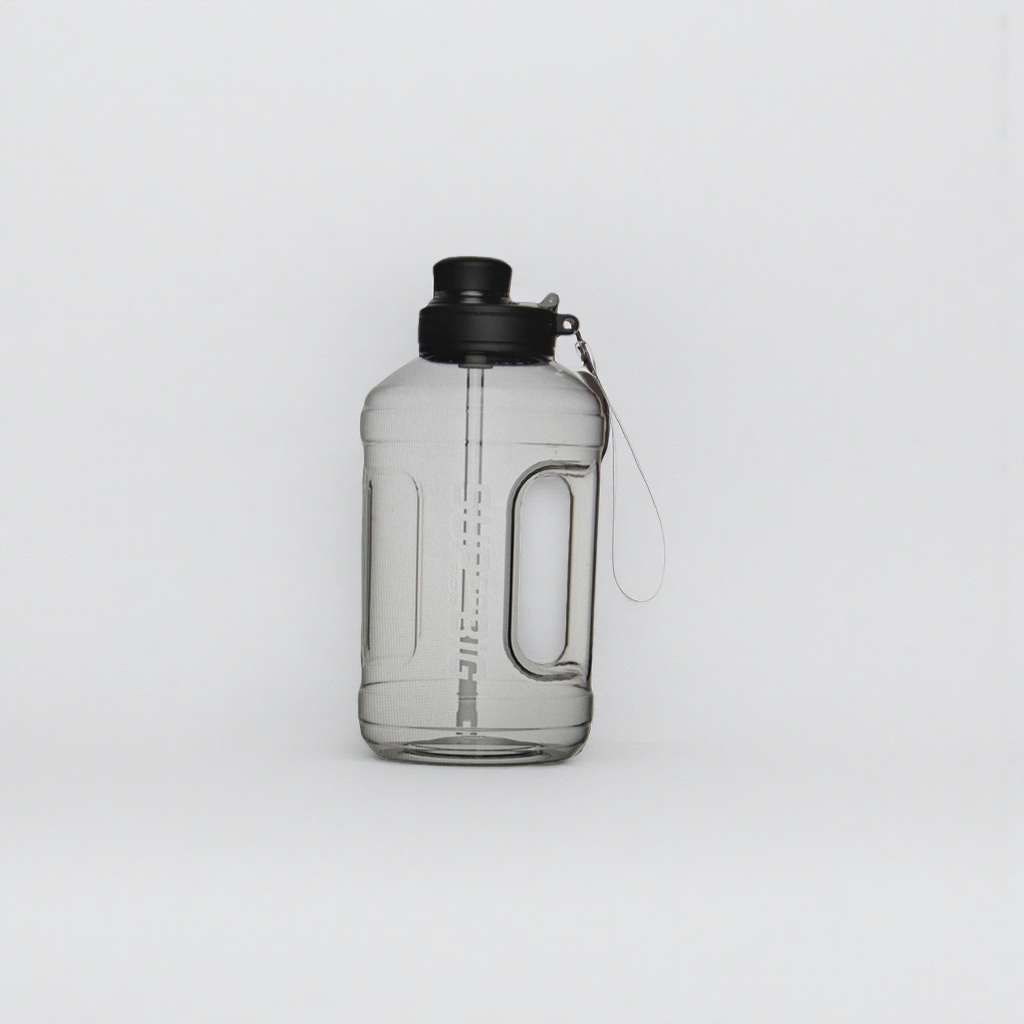 Transparent water bottle, 1L portable leak-proof insulated cup, household and office water cup, large-capacity stainless steel water bottle