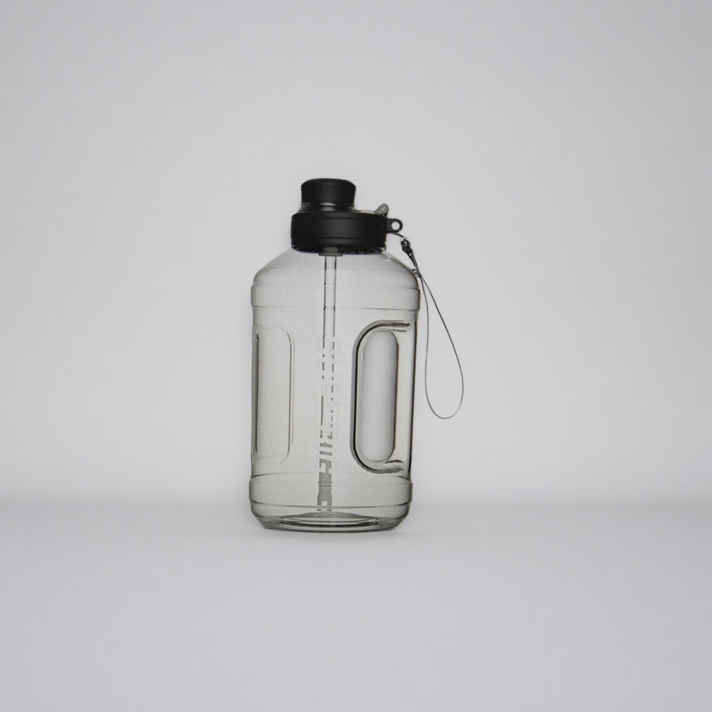 Transparent water bottle, 1L portable leak-proof insulated cup, household and office water cup, large-capacity stainless steel water bottle details Picture