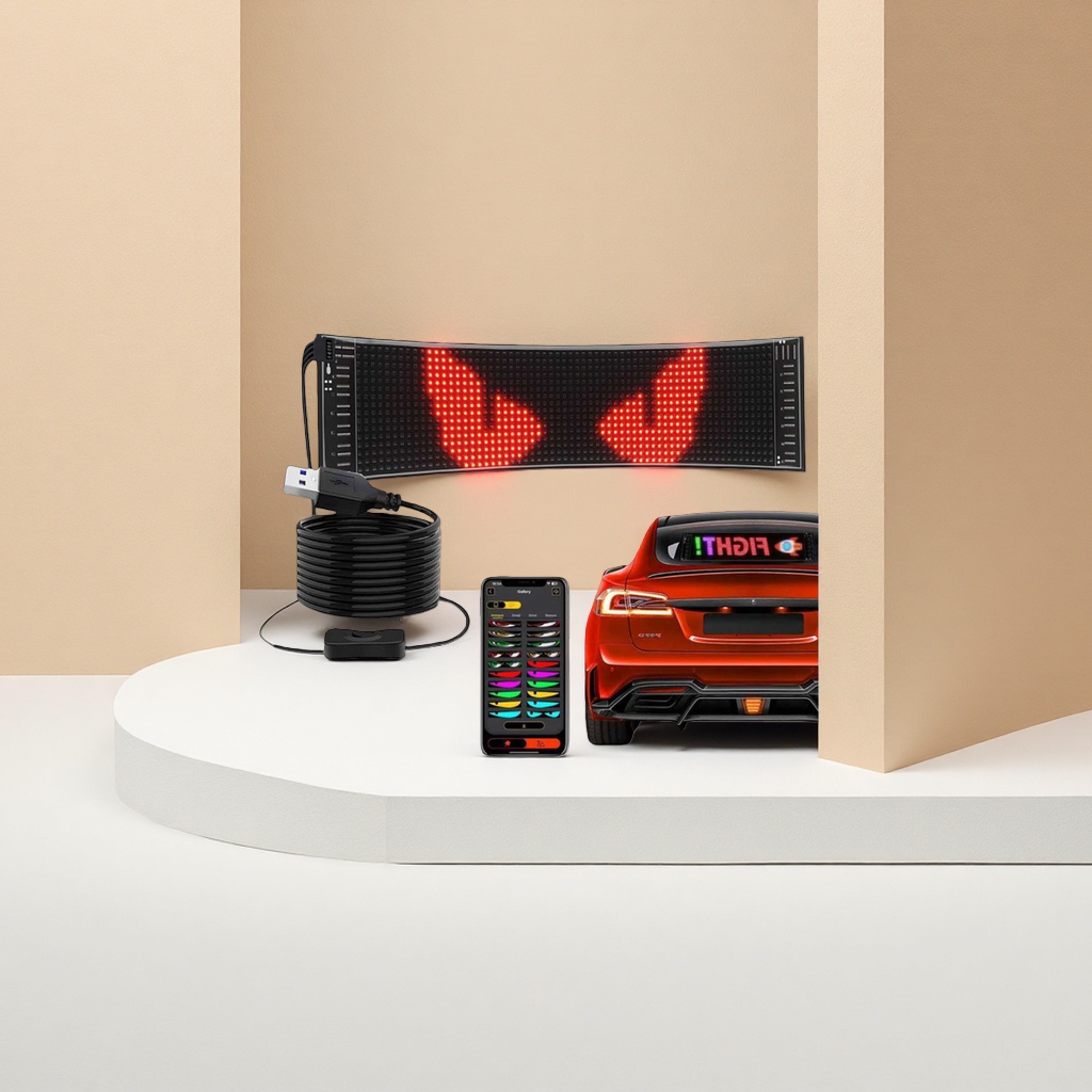 Ultra-thin flexible LED display screen, universal LED display screen, high-definition bendable indoor and outdoor display
