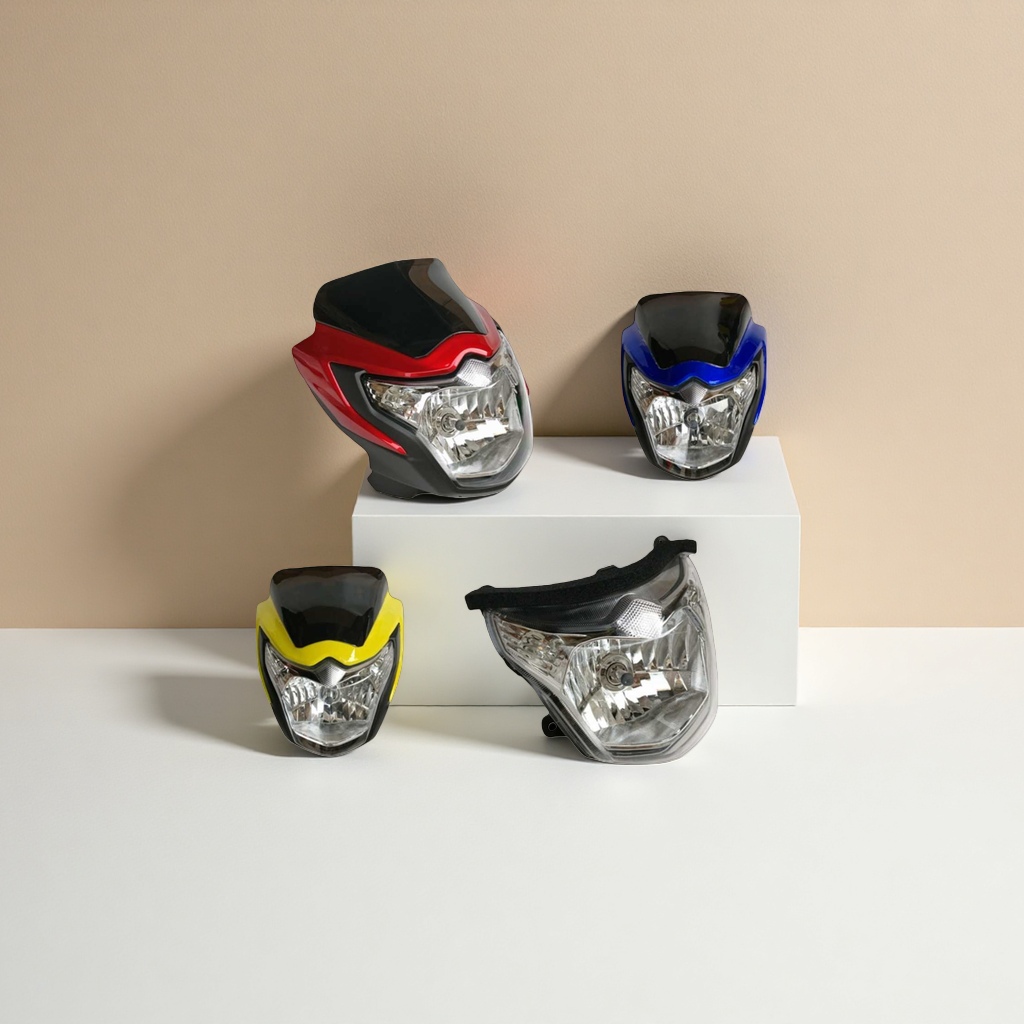 The LED waterproof high and low beam integrated headlight for motorcycles is suitable for various vehicle models Specification image