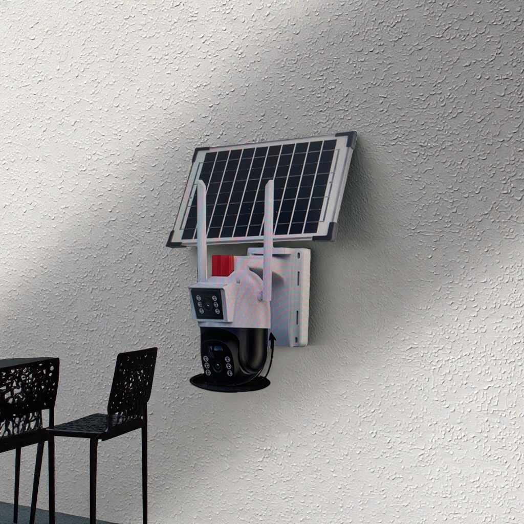 Solar-powered surveillance camera, outdoor waterproof, wireless 4G high-definition night vision with battery