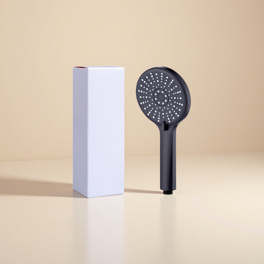 Black handheld showerhead, constant-temperature anti-scald, water-saving and pressure-increasing showerhead, upgraded version for home bathroom Application Scenario