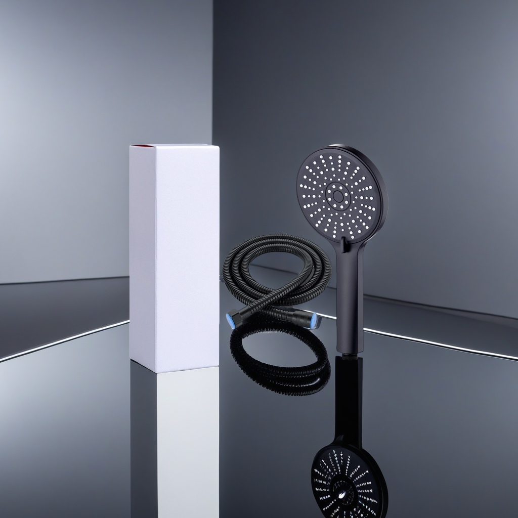 Black handheld showerhead, constant temperature anti-scald, water-saving and pressure-increasing showerhead, upgraded home bathroom model 084714664