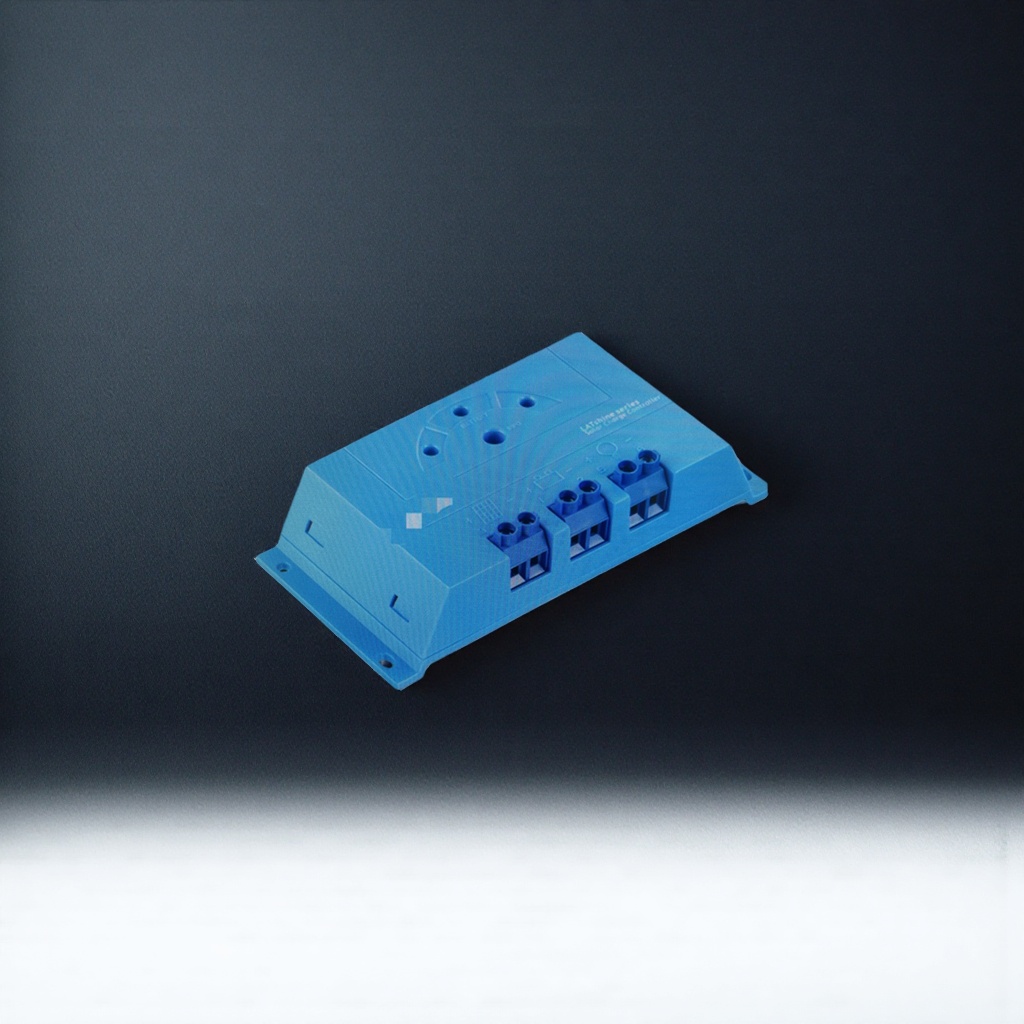 The blue plastic junction box body is a waterproof and dustproof industrial-grade electrical accessory Application Scenario