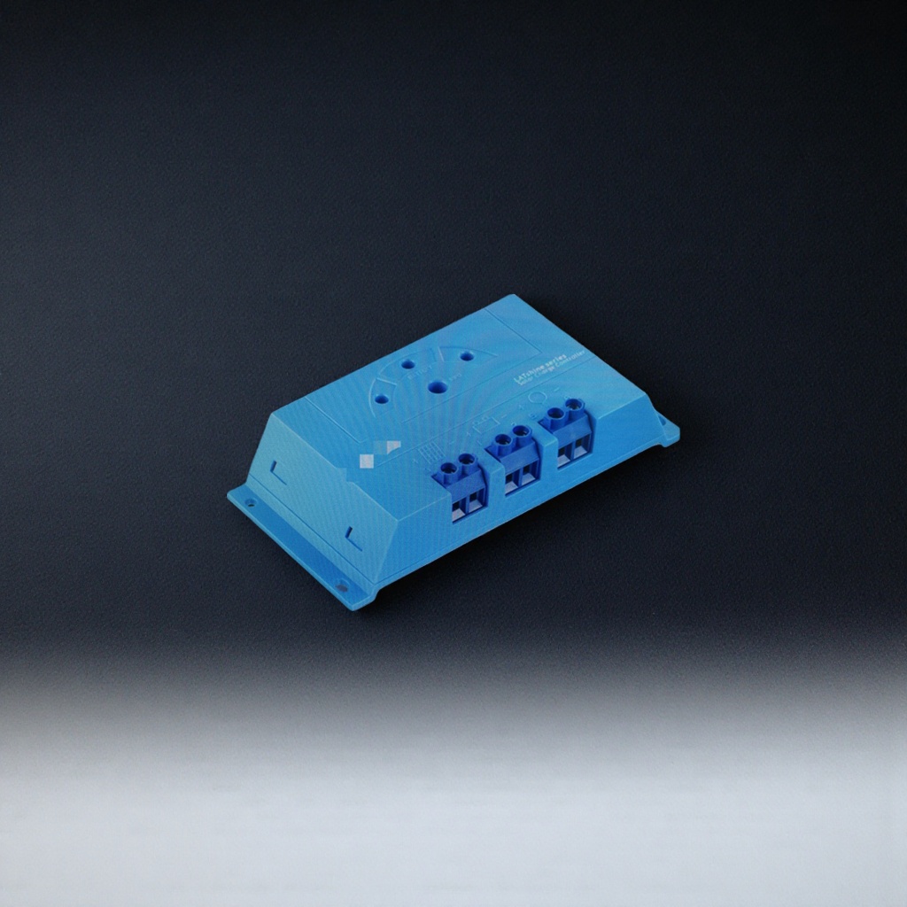 The blue plastic junction box body is a waterproof and dustproof industrial-grade electrical accessory Specification image
