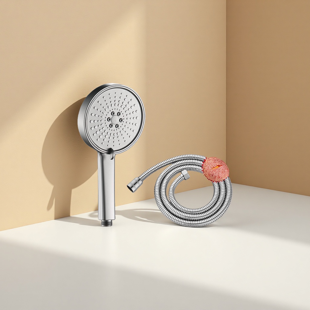 Pressurized shower head, water-saving, anti-clogging, constant-temperature large nozzle, 360-degree rotating handheld top spray set 085259537 Specification image