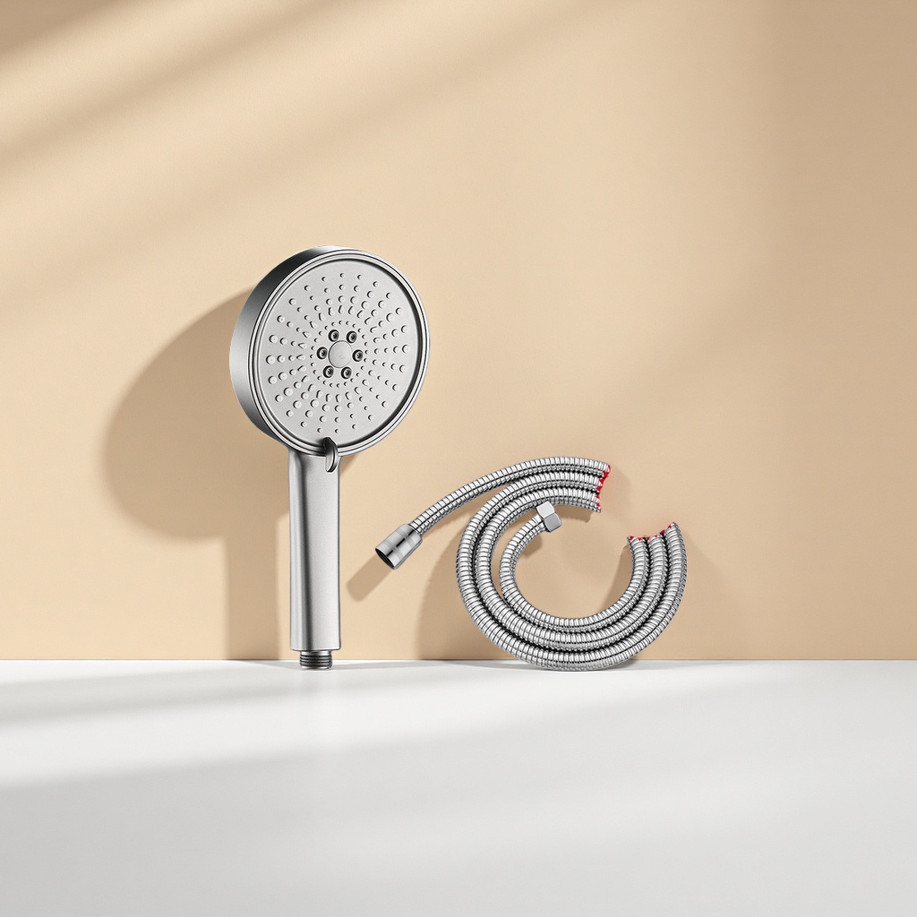 Pressurized shower head, water-saving, anti-clogging, constant-temperature large nozzle, 360-degree rotating handheld top spray set 085259537 details Picture