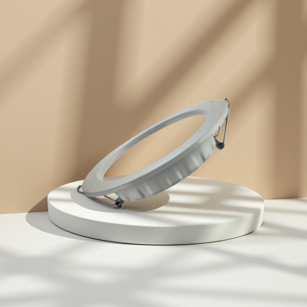 The white circular embedded lampshade LED ceiling lamp accessory features a simple and modern style Specification image