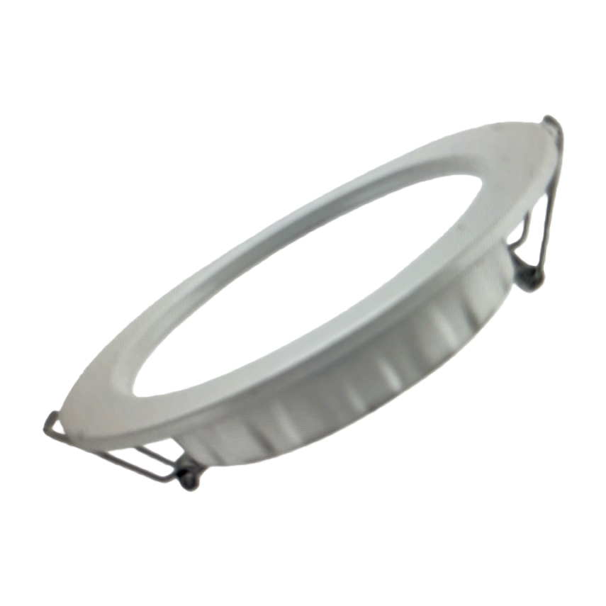 The white circular embedded lampshade LED ceiling lamp accessory features a simple and modern style Item Picture