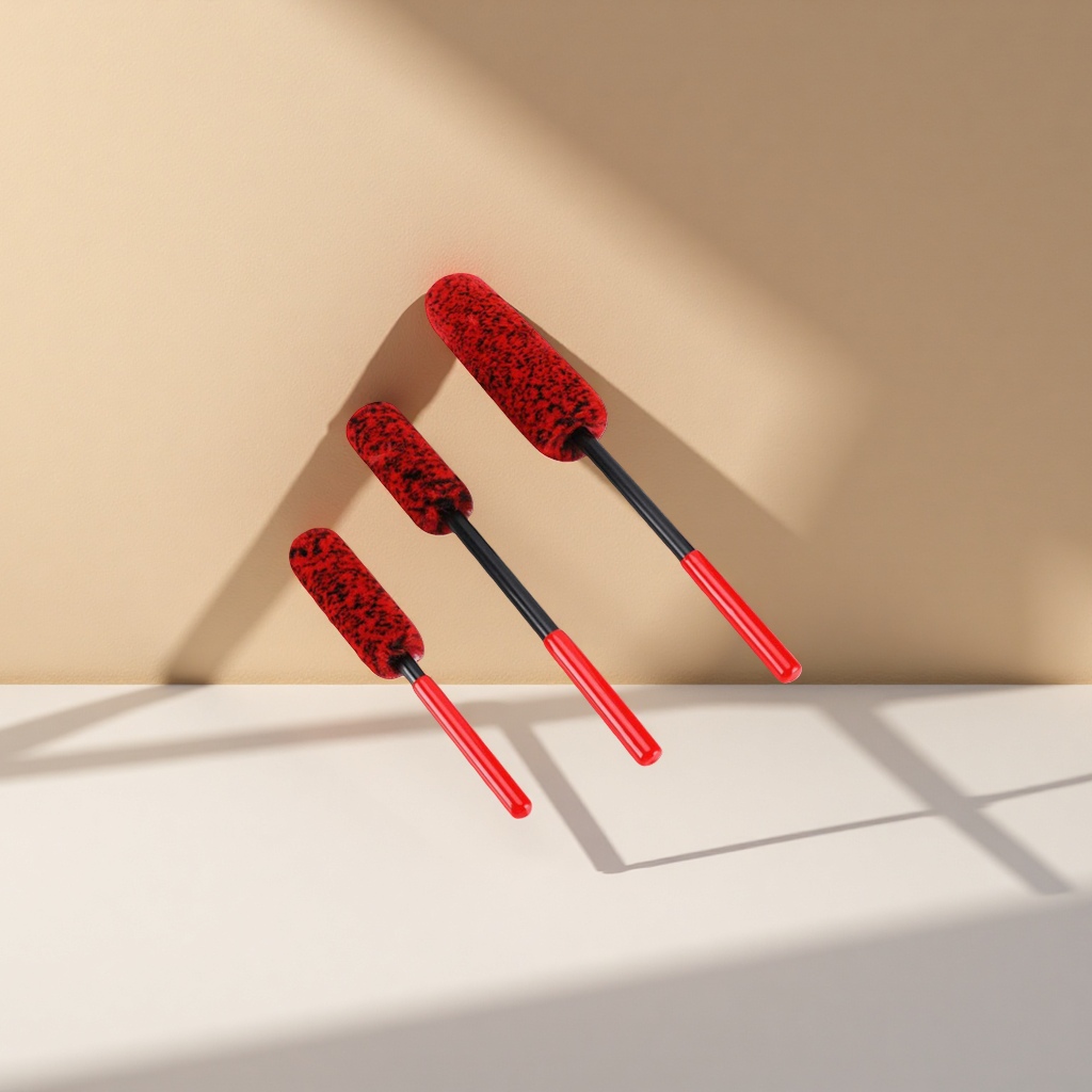 Red brush head cleaning brush, electric toothbrush accessory, replacement brush head universal type details Picture