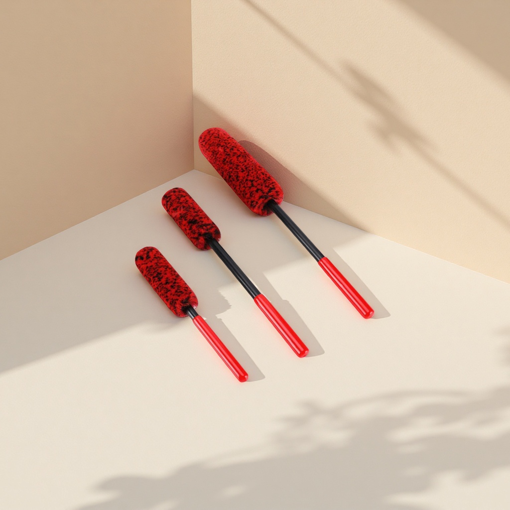 Red brush head cleaning brush, electric toothbrush accessory, replacement brush head universal type Application Scenario