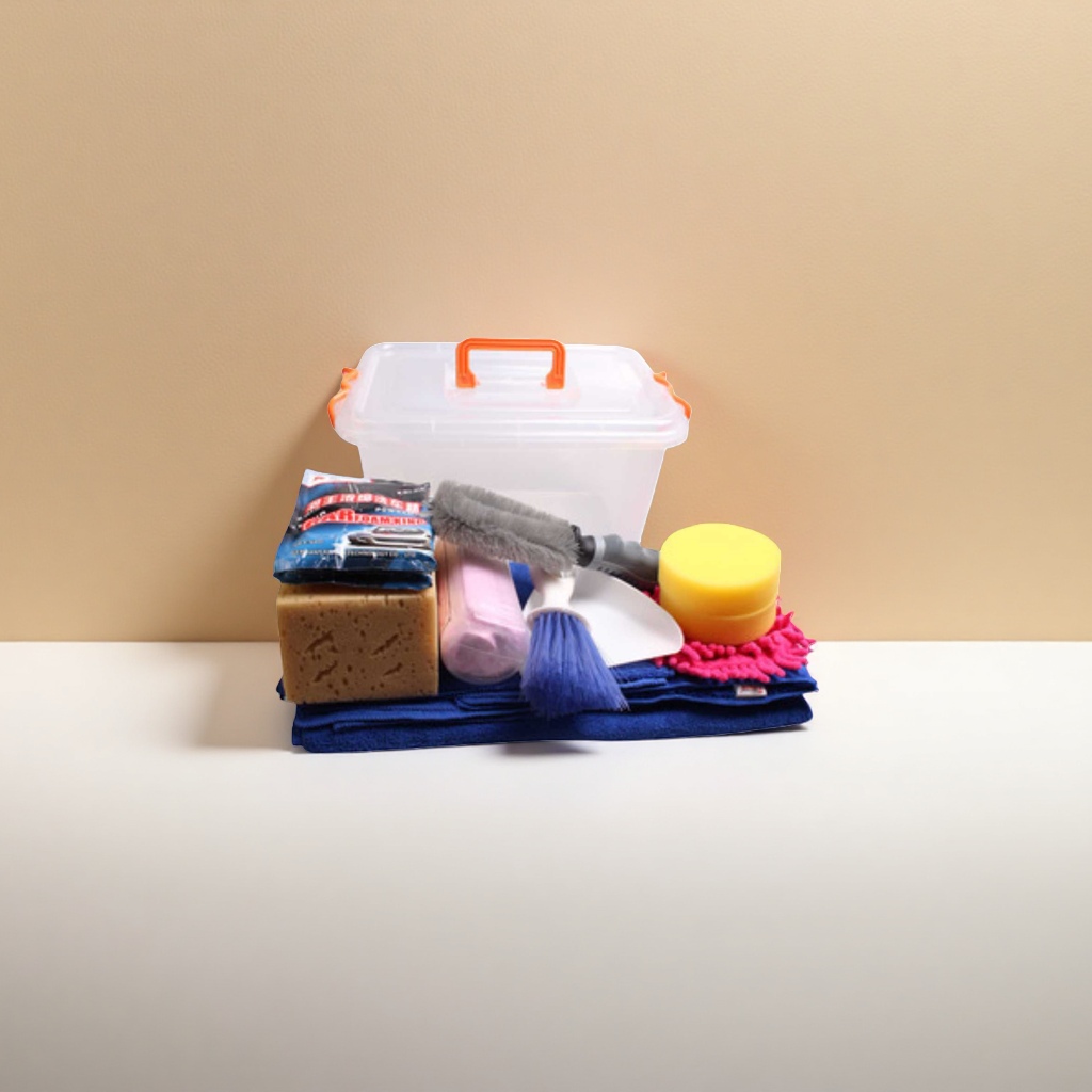 The multi-functional household cleaning tool set includes scrapers, mops, brushes and dust dusters Application Scenario