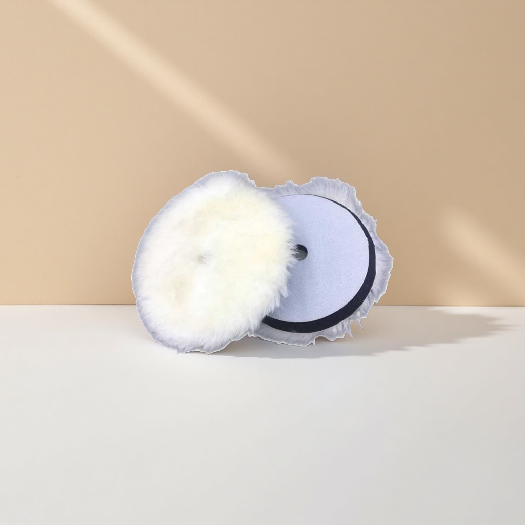 The main body of the white wool polishing pad is a professional automotive paint surface polishing accessory details Picture
