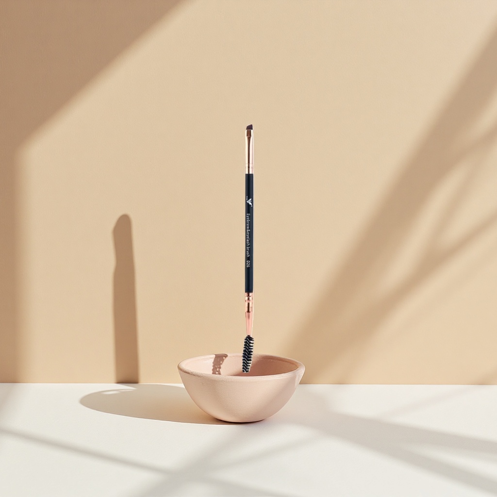 Eyebrow brush and eyelash dual-purpose brush 026 model makeup brush is compact and portable, a must-have for eye makeup Specification image