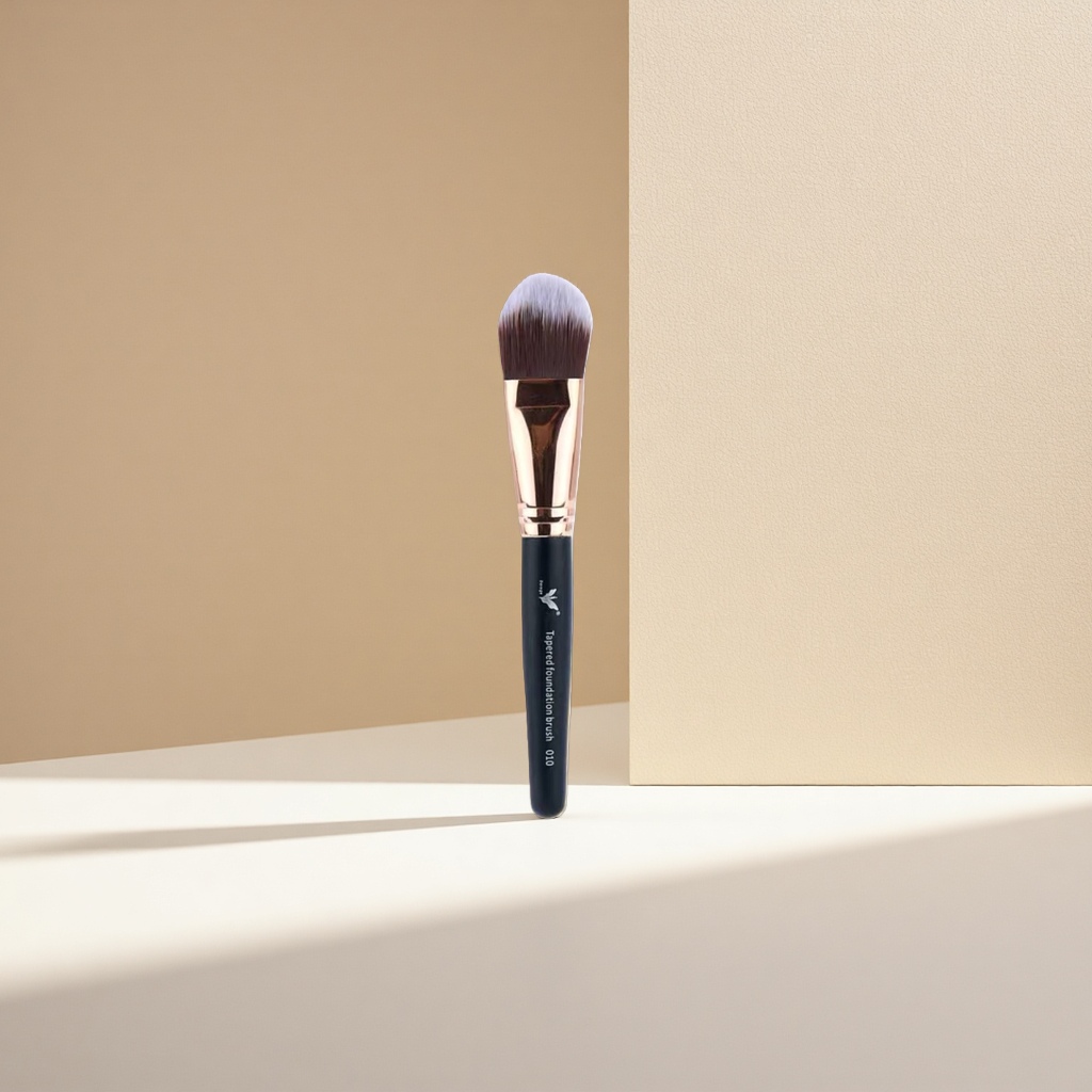 Flat-head foundation brush, professional makeup brush, no powder sticking, custom-made soft bristles details Picture