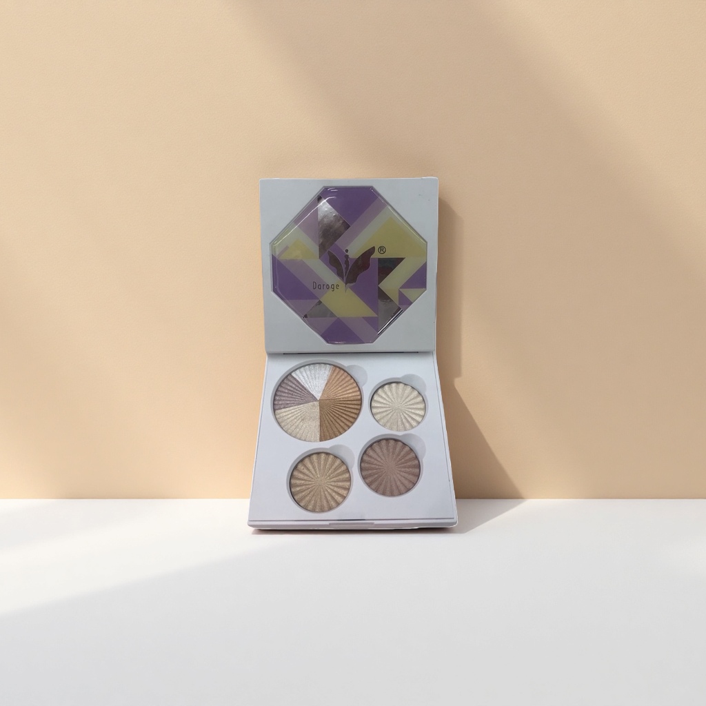 The highlighter makeup plate shines and brightens the contouring plate with multi-color gradients and long-lasting color display details Picture
