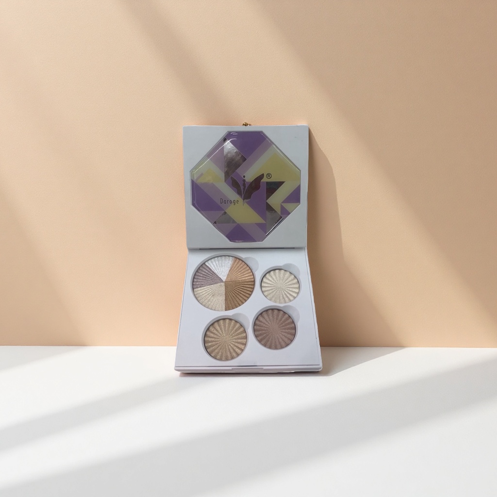 The highlighter makeup plate shines and brightens the contouring plate with multi-color gradients and long-lasting color display