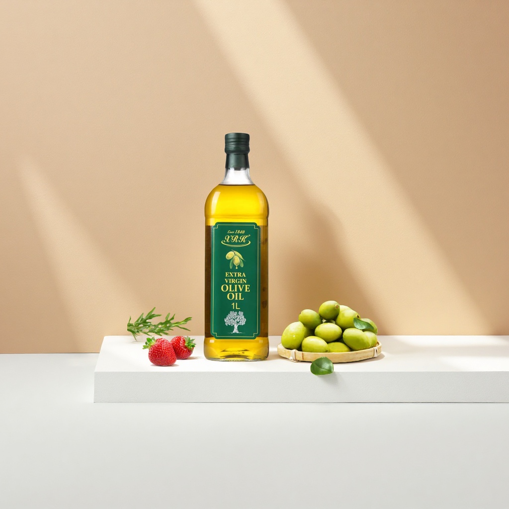 Olive oil bottle, extra virgin olive oil 500ml, Mediterranean-style healthy cooking