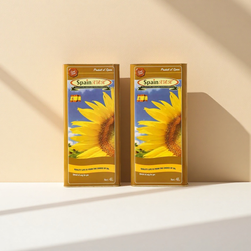 Spanish imported sunflower oil 500ml, pure physical pressing non-GMO edible oil Specification image