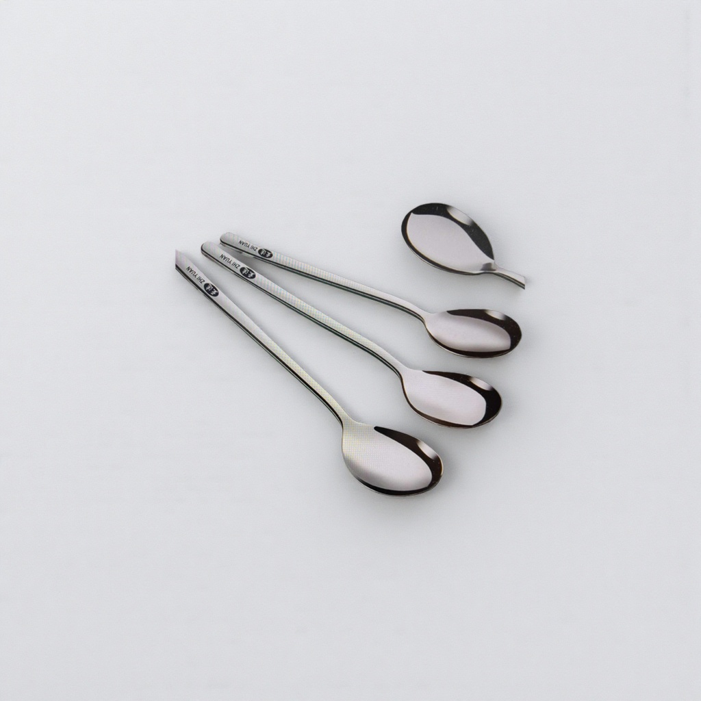 Acero inoxidable metal cuchara hogar engrosamiento mesa cuchara solo carga cuchara