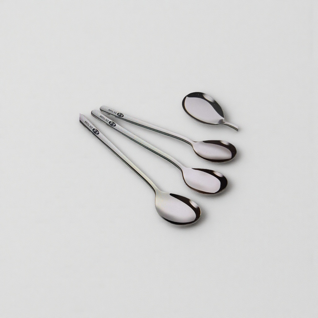 Acero inoxidable metal cuchara hogar engrosamiento mesa cuchara solo carga cuchara details Picture