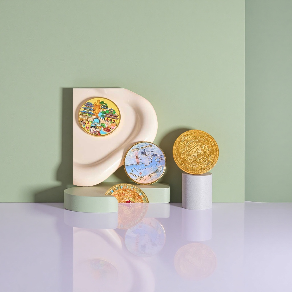Customized commemorative coins are exclusive metal material collectible gifts Application Scenario