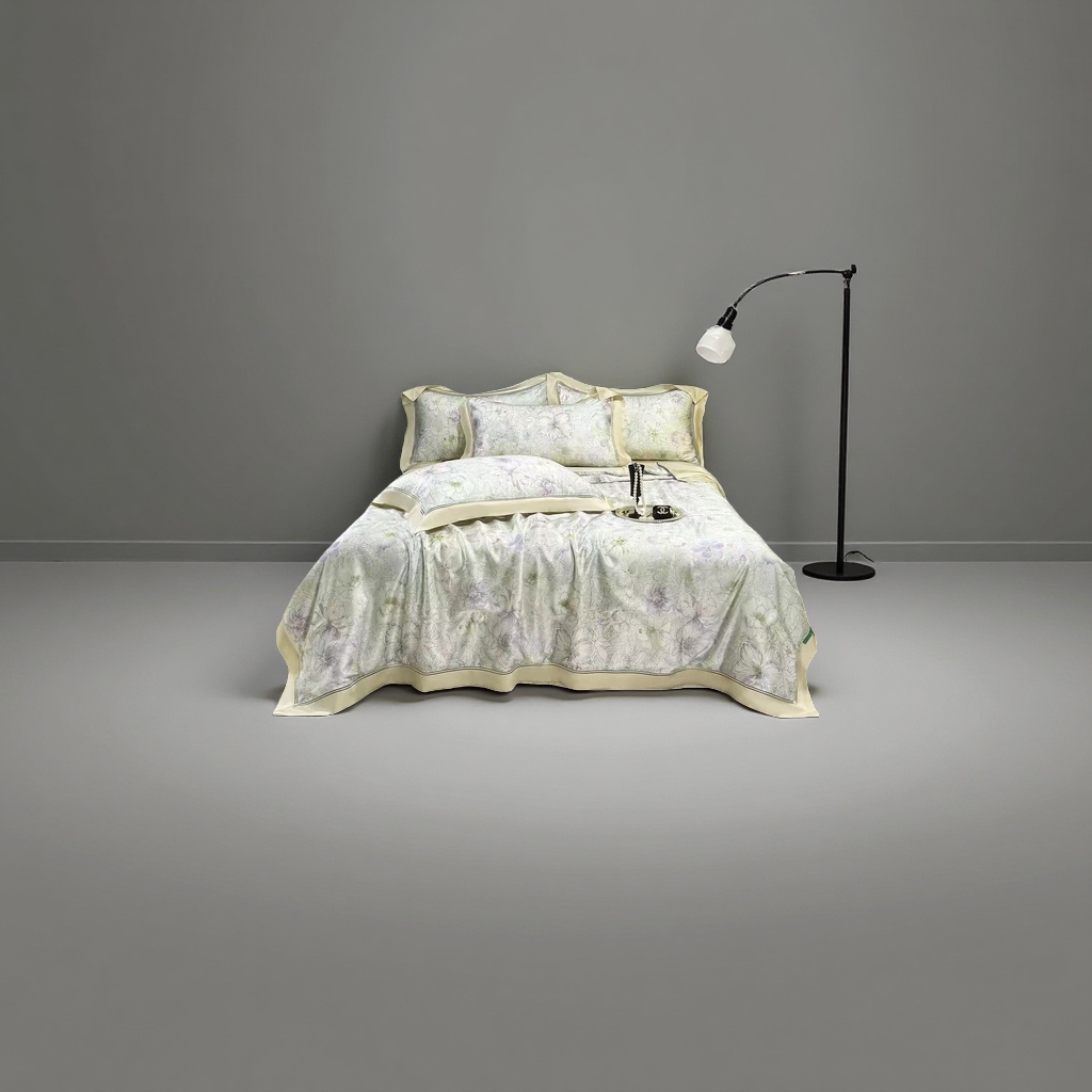 Four-piece bedding set, pure cotton bedding set, including duvet cover, pillowcase and bed sheet Application Scenario