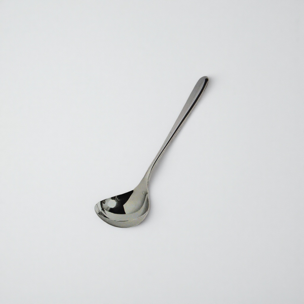 Stainless steel metal soup spoons, household thickened long-handled kitchen spoons, single piece details Picture