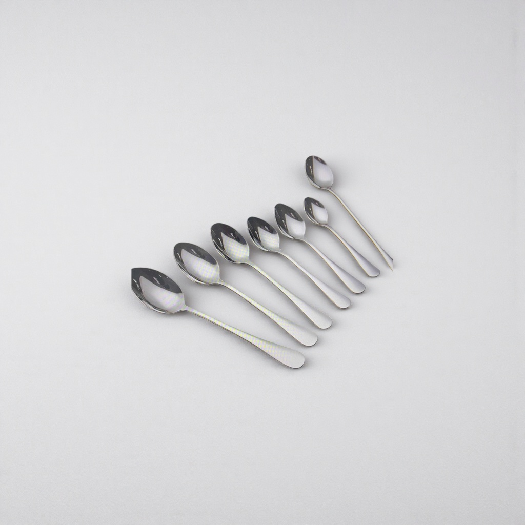 Metal spoon, stainless steel long-handled spoon, 15cm, household kitchen spoon, multi-functional stirring spoon, 110049853 details Picture