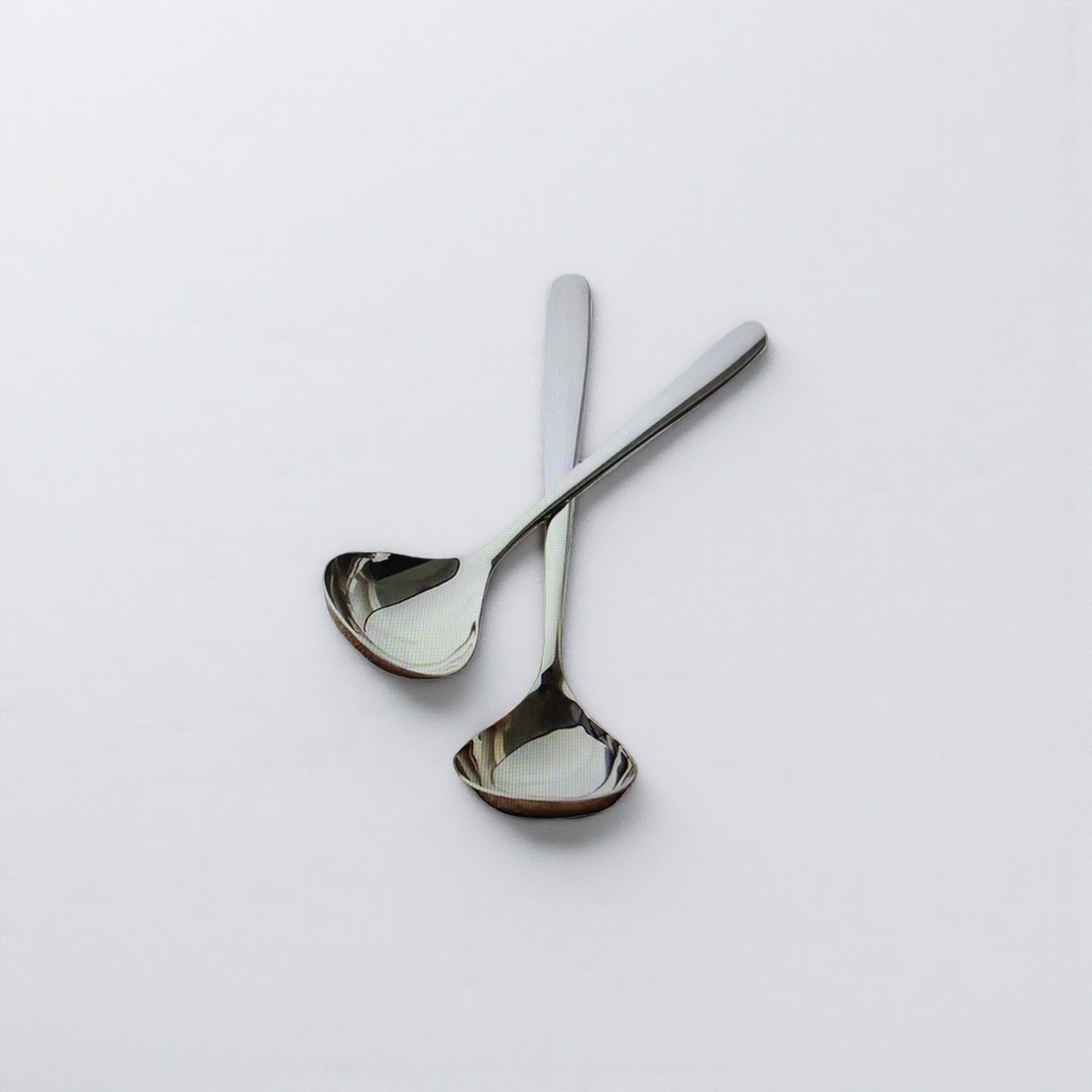 Stainless steel metal spoons, household thickened table spoons, coffee spoons, dessert spoons, single pieces