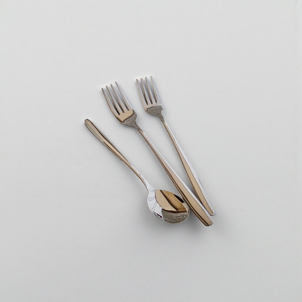 Stainless steel tableware set for forks and spoons, portable for home use and travel, with compartments for storage Specification image