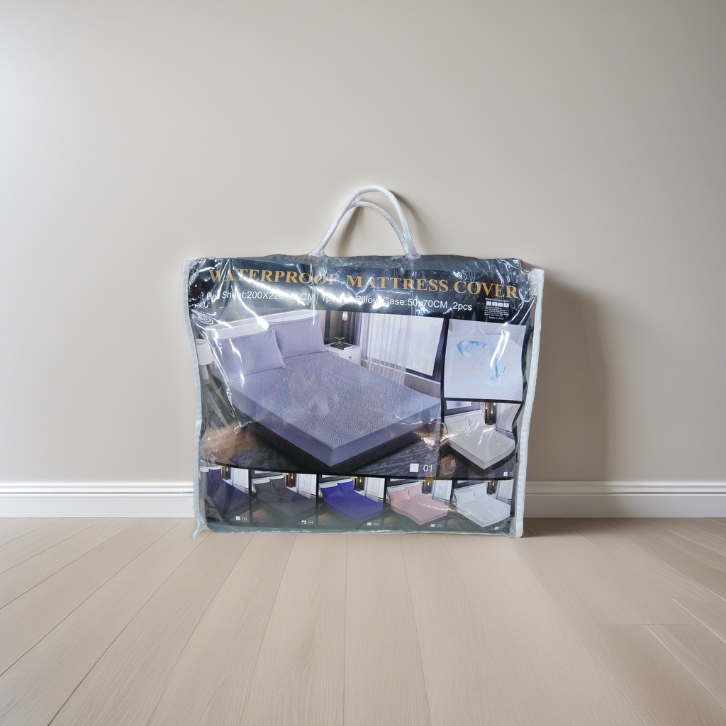 Thickened PVC waterproof mattress cover packaging bag, universal size Specification image