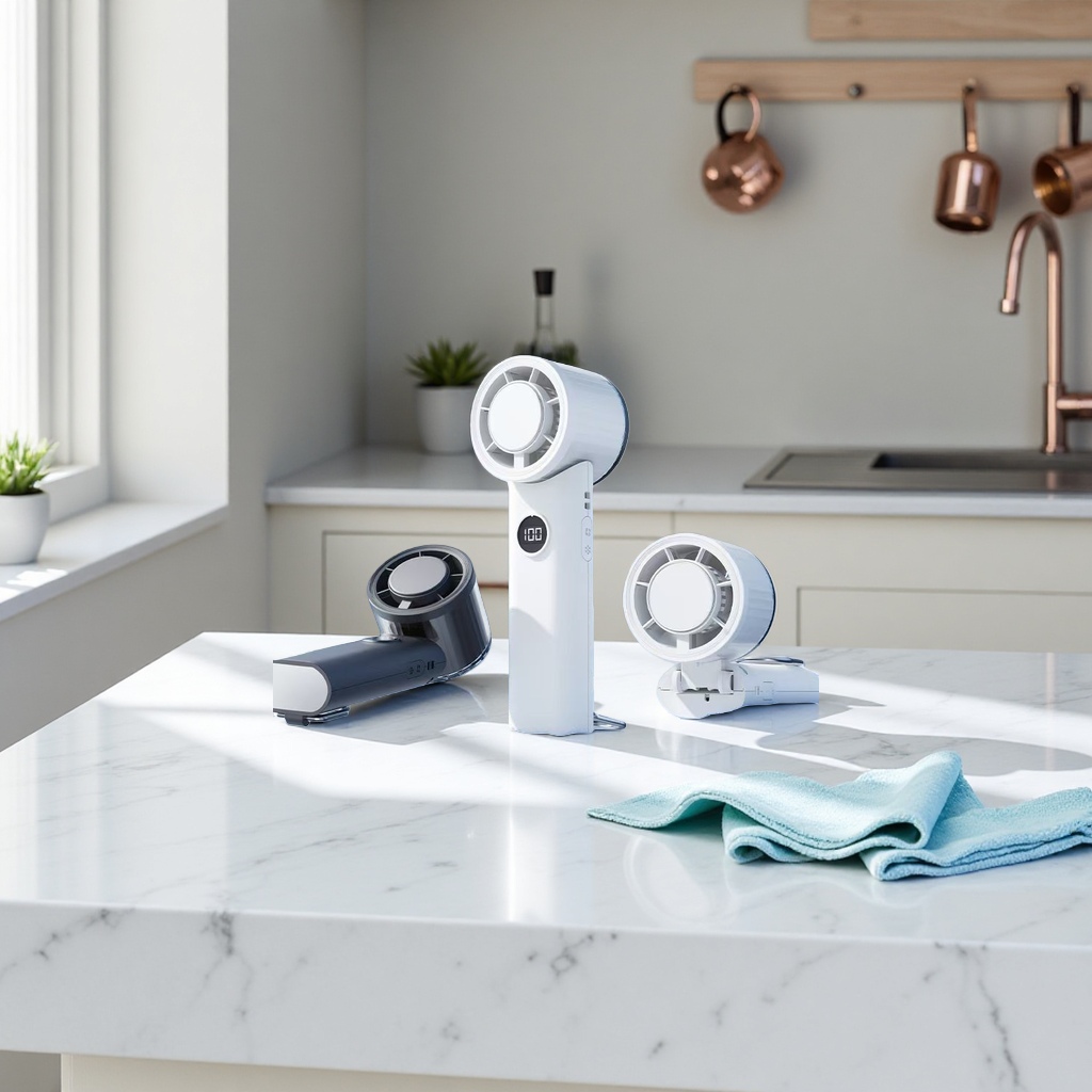 The new generation of cooling small air conditioner, handheld fan, portable USB charging, silent and strong wind force Specification image