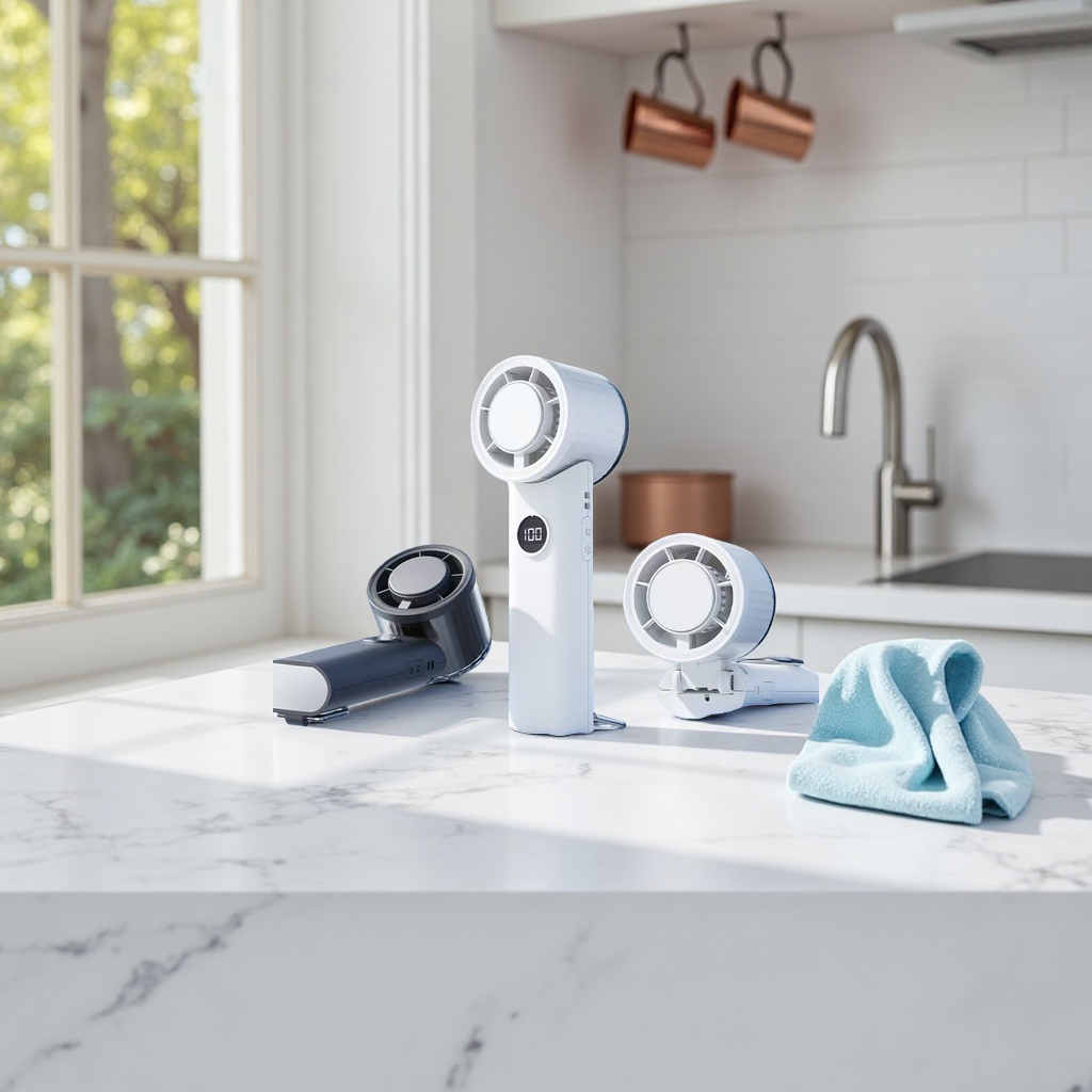 The new generation of cooling small air conditioner, handheld fan, portable USB charging, silent and strong wind force Application Scenario