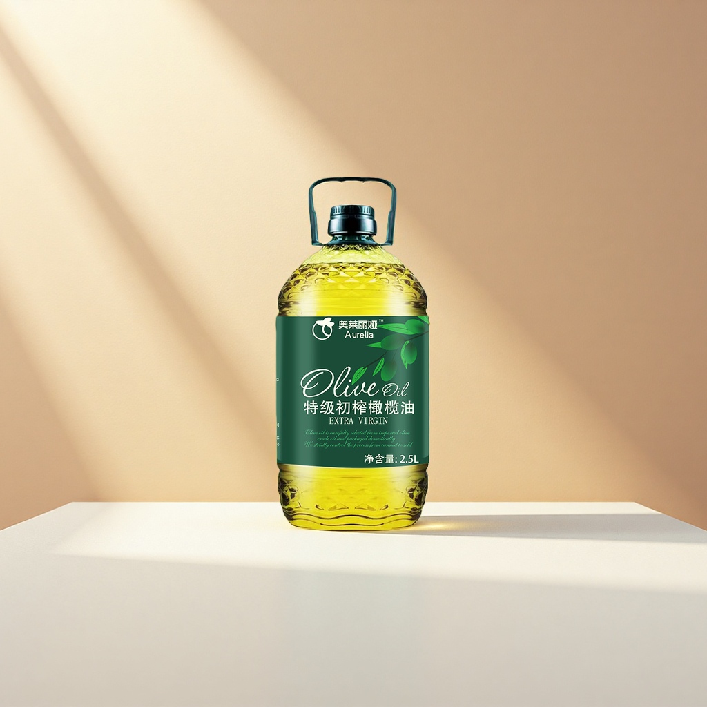Imported bottled extra virgin olive oil for Mediterranean-style cold dishes and cooking Specification image