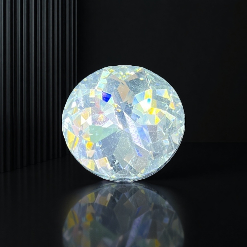 Transparent gemstone and diamond inlaid jewelry, a dazzling and transparent fashionable accessory Specification image