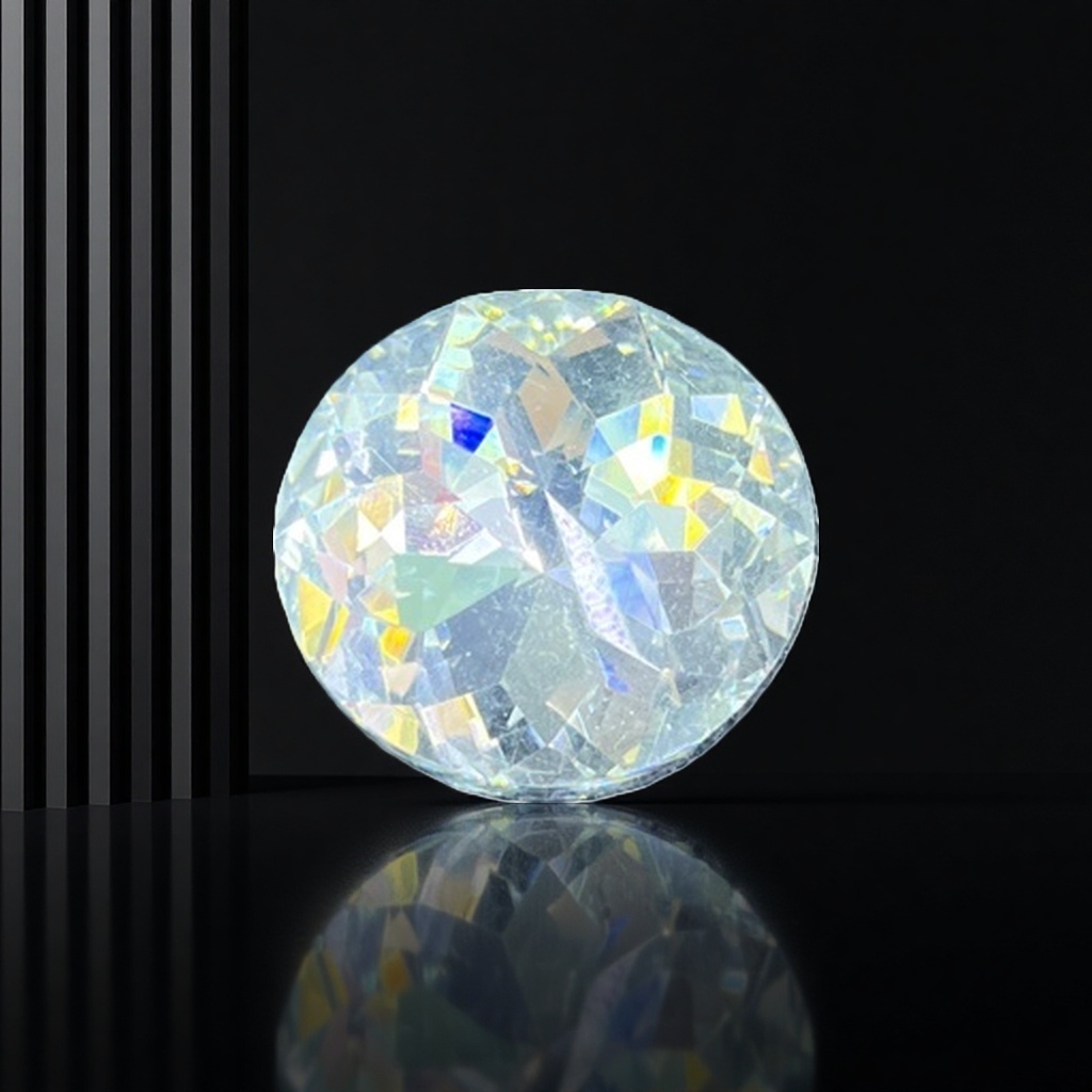 Transparent gemstone and diamond inlaid jewelry, a dazzling and transparent fashionable accessory details Picture